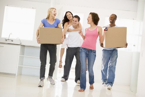 Removal team helping with a residential move in Fulham