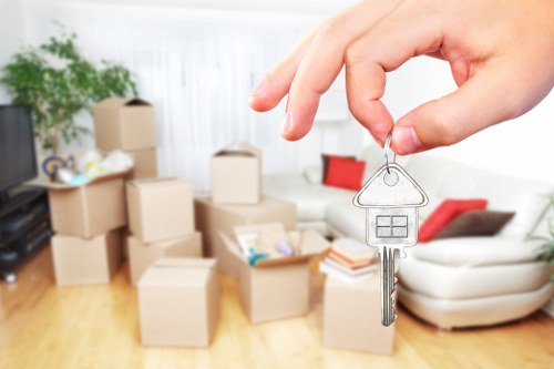 Commercial moving team planning an office relocation in Fulham