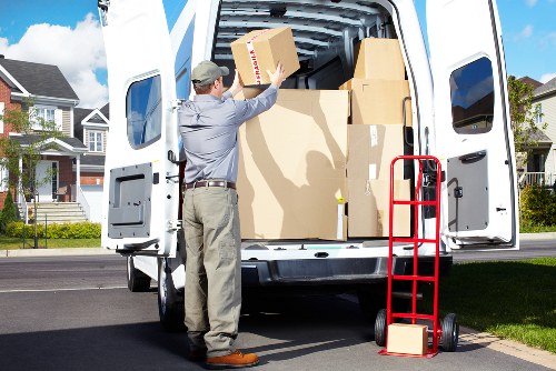 Crew loading furniture into a truck for a Fulham move