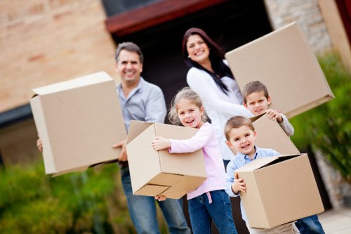 Packed household items ready for a local Fulham man with van move