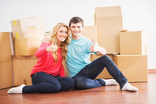 Checklist and packing materials for a Fulham office relocation